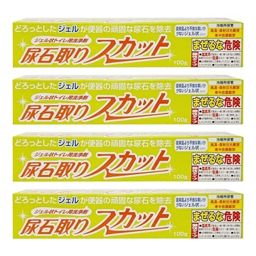 鈴木油脂 馬桶尿垢清潔劑  100g  4條