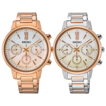 SEIKO 精工錶 LUKIA 太陽能三眼計時女錶－兩款可選（ SSC920J1 / SSC918J1） SK014
