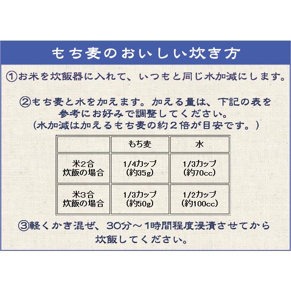 もち麦 1kg (500g×2袋)  (大麦) (メール便 送料無料)