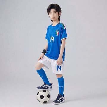 【臺灣-出貨】男童夏裝短袖套裝2026新款中大童運動速幹夏款球服兒童夏季兩件套DFC3