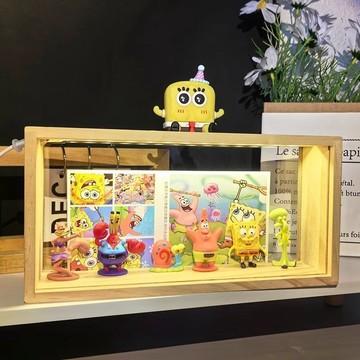 【台灣出貨】海綿寶寶系列 擺件周邊 擺件小夜燈 送男朋友 閨蜜兒童生日禮物 床頭燈