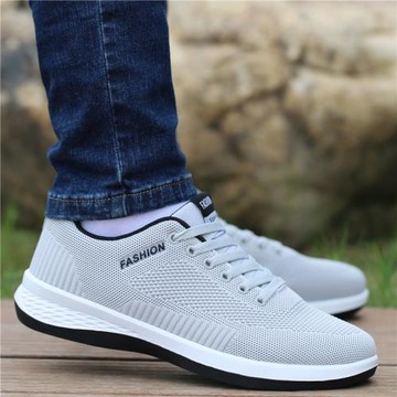 男鞋冬季2025新款網面透氣老北京布鞋男士運動鞋軟底休閑鞋子男款