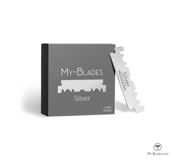 MY-BLADES Silver Razor Blades銀鋒武士單面安全刀片(100入/盒)