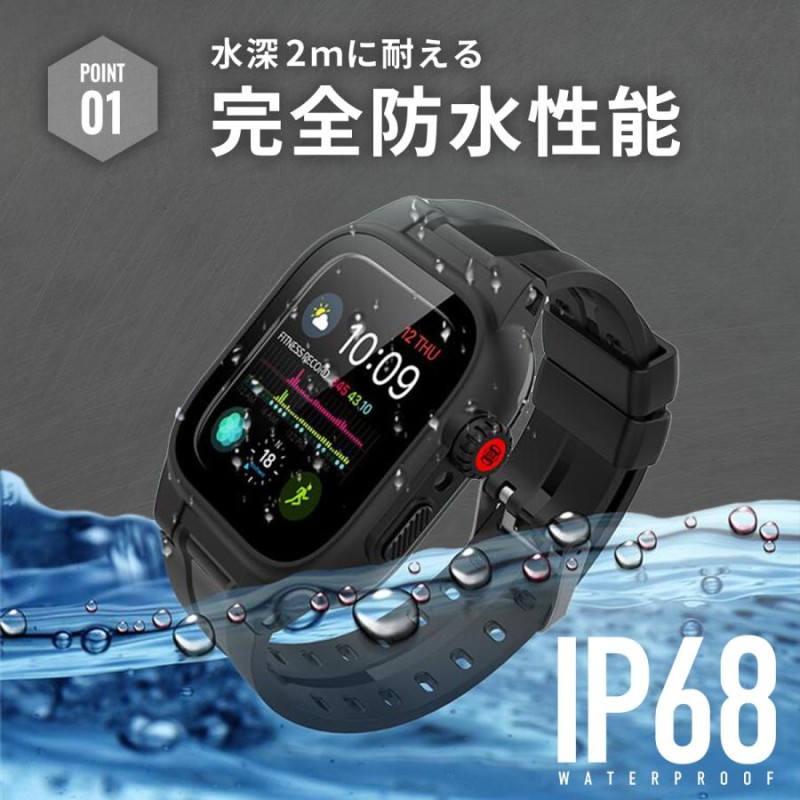 限定値下げ】Applewatch 細かくっ 6 44mm ブルー追加ベルト付き
