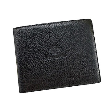 Dennibella 丹妮貝拉-嚴選荔紋真皮 四卡短夾(黑)