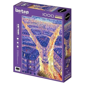 botop - 巴黎夜色 1000片正版拼圖 絲絨觸感黑卡 10503