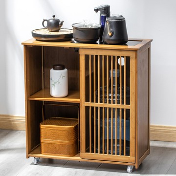 家用移動茶水柜小茶臺客廳泡茶邊柜小茶幾辦公室燒水壺一體茶桌子