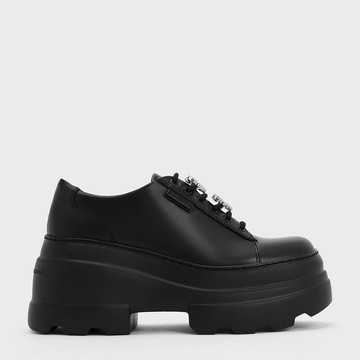 愛心寶石鬆糕厚底鞋