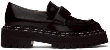 Proenza Schouler 黑色沟纹乐福鞋
