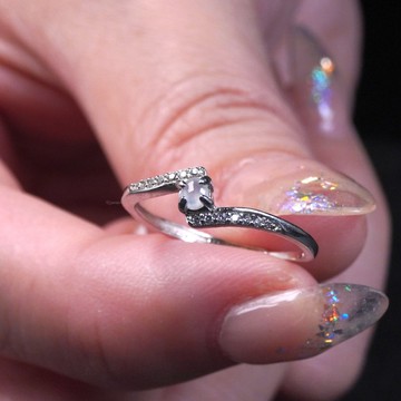 冰種翡翠蛋面戒指 925純銀 | 天然緬甸玉翡翠A貨 | 送禮