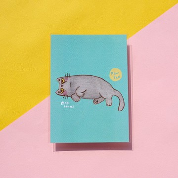 肉球/藍貓偶拔/明信片