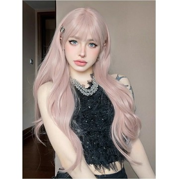 【巴黎精品】現貨+預購 長假髮透氣假髮片輕量隱形增髮整頂假髮角色扮演-空氣瀏海捲髮大頭皮女假髮a1hq42