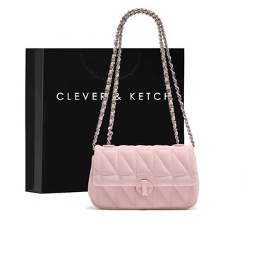 Clever&Ketch包包菱格鏈條包包女2025新款單肩腋下包休閑斜挎包
