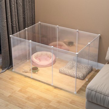 寵物圍欄貓籠子室內自由組合兔子防貓門欄家用狗狗柵欄隔離門護欄