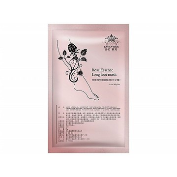 LAURA-MIER 勞拉蜜兒 玫瑰護甲嫩白腿膜(含足膜)55cm(85g／雙)【小三美日】