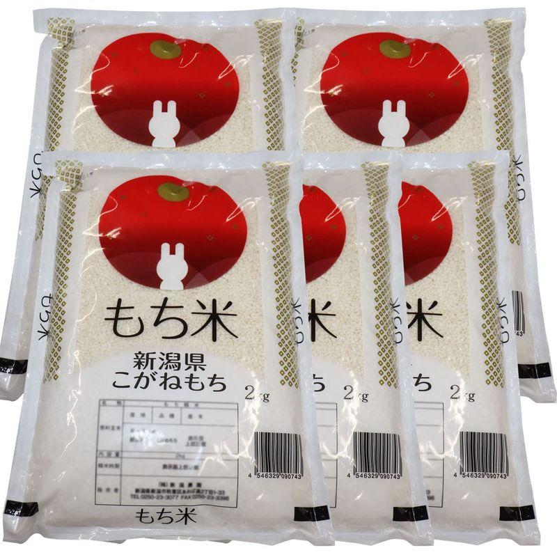 限定特価もち米の王様 令和4年産 新潟産 こがねもち ２kg×５ 精米 もち米 産地直送 精米日の新しいお米です 低温倉庫管理