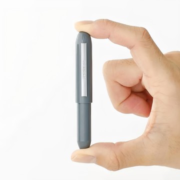 HIGHTIDE penco Bullet 短版圓珠筆  0.7mm 筆尖  油性黑色墨水  灰色  1支