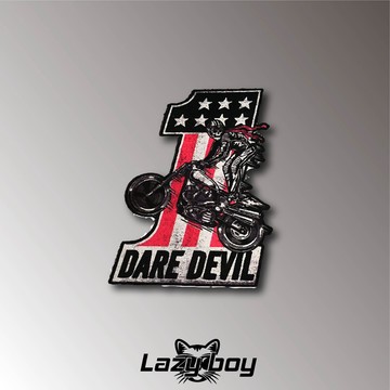 哈雷骷髏賽車手 DARE DEVIL 重機 美式機車 車貼 貼紙 防水貼紙 機車貼紙 汽車貼紙