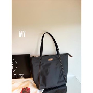 MY通勤托特包女大容量單肩包ins尼龍帆布時尚上班輕便包包媽咪包