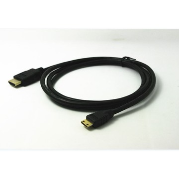Mini HDMI 轉 標準HDMI 轉接線 連接線 1.5米 1.4版 24K鍍金 支援3D 1080P