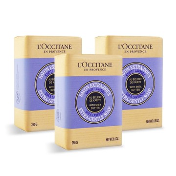 L’OCCITANE 歐舒丹 乳油木薰衣草皂(250gX3)-國際航空版
