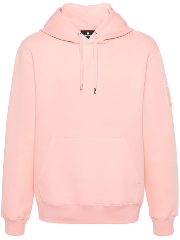 Mackage - KRYS velvet-logo hoodie - men - Nylon/Polyester/Spandex/Elastane - L - Pink