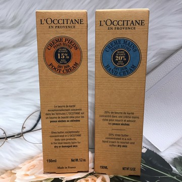 L'OCCITANE 歐舒丹 乳油木 護手霜 / 護足霜 150ml《SUPER SALE 樂天雙12購物節》｜全店$299 全家取貨免運｜領券9折｜APP下單最高再賺13%點數⚡