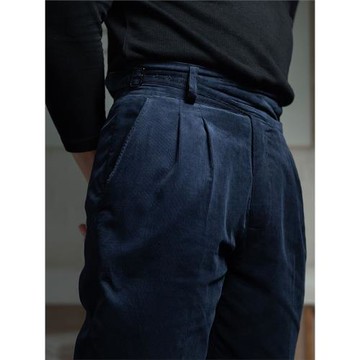 春秋新品 細支燈芯絨休閑廓爾喀褲 男士純棉寬松直筒GURKHA復古風