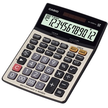 CASIO 12位元 桌上檢視步驟記憶型商用計算機DJ-220DPLUS