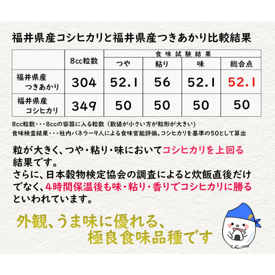 新米 5kg つきあかり 福井県産 白米 令和5年産 送料無料