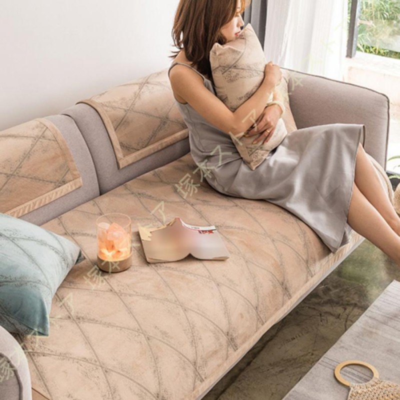 ストライプ ソファーカバー ベッド用 こたつ 縞模様 北欧 おしゃれ