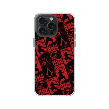 iPhone 15 Pro Max Clear 透明 - Assassin's Creed - Assassin's Creed® Shadows - Manga pattern
