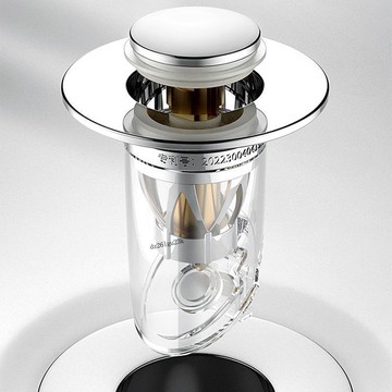 【台灣出貨】洗手池配件 洗臉盆下水器 漏水塞子 按壓式彈跳芯 防臭裝置 易安裝