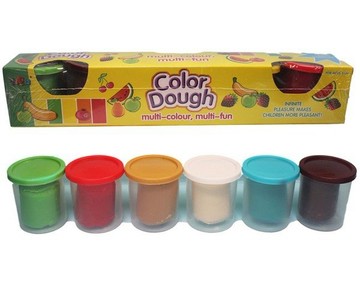 6色入彩色黏土補充罐 NO-6848 /一盒入(定150) ST安全玩具 彩泥土 彩色泥土 童玩捏麵-生K571【APP滿額下單10%點數(單一帳號最高1500點)】8/31止