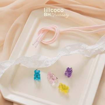 BYHUE lilicoco 鞋扣鞋帶(6件組)－小熊果汁吧