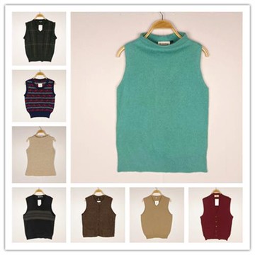 古著復古日系背心馬甲外貿森系學院風軟妹百搭春秋羊毛男女毛衣