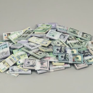 台灣出貨微縮迷你錢仿真鈔票假錢紙幣美金娃娃屋配件小物件食玩過傢傢玩具
