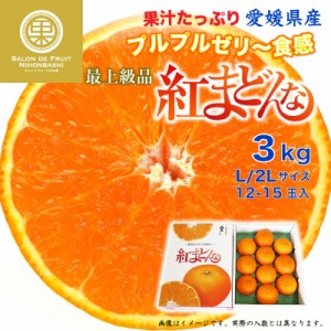 [予約 12月31日必着] 紅まどんな 3kg L 2L 愛媛県 化粧箱 最上級品 冬ギフト お歳暮 御歳暮 大晦日必着