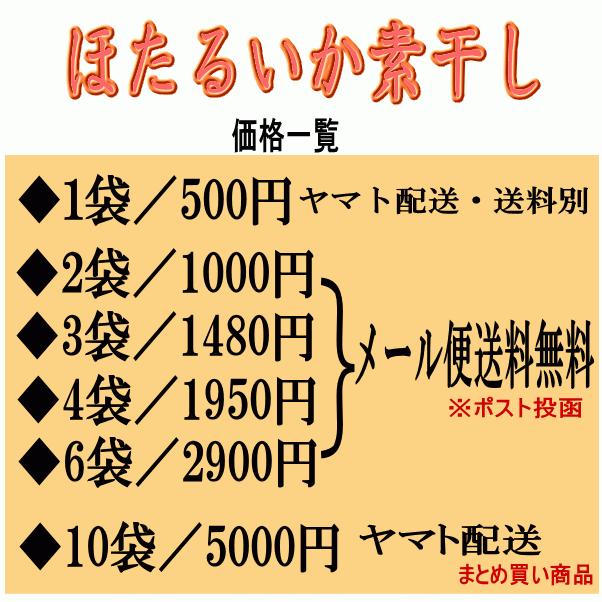 ほたるいか素干し(20尾入り 4袋)　