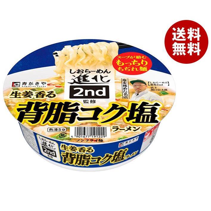 寿がきや 生姜香る 背脂コク塩ラーメン 109g×12個入｜ 送料無料