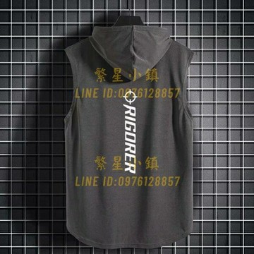 背心外穿男籃球坎肩打底衫休閒寬鬆連帽無袖T恤衛衣男【繁星小鎮】