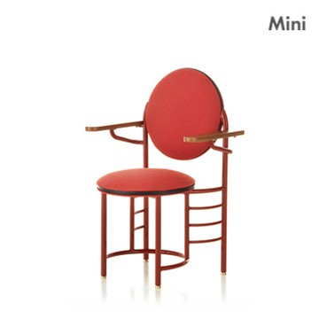 迷你收藏模型／Johnson Wax Chair 圓餅扶手椅