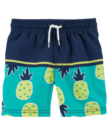 Toddler Pineapple Swim Trunks