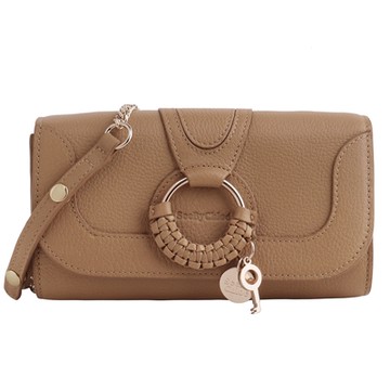 See by Chloe - 可拆鍊帶皮夾斜背包 (淺駝)