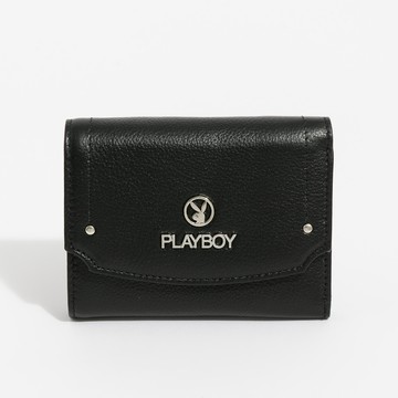 PLAYBOY - 短夾  Midnight Cherry系列 - 黑色/561-0513-09-2