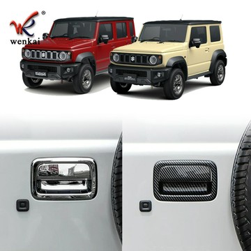 適用于鈴木吉姆尼改裝后尾門拉手飾條 Jimny專用后備廂車門碗蓋