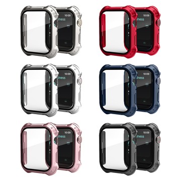Apple Watch 錶殼 鋼化玻璃貼+防撞邊框 一體式保護錶殼