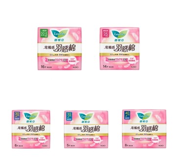 Laurier 蕾妮亞零觸感特薄羽感棉22.5cm16片/25cm 14片/30cm 6片/35cm 5片/40cm8片