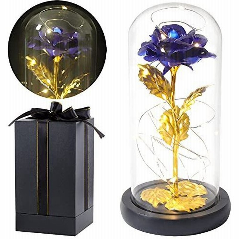 Galaxy Rose Flower Gift 美女と野獣 バラ 魅惑的なバラ Led ガラスディスプレイギフト 永遠の花をガラスドームに納めます 母 通販 Lineポイント最大0 5 Get Lineショッピング
