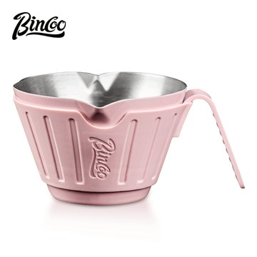 BINCOO 咖啡萃取杯 304不銹鋼量杯 意式濃縮接液杯 咖啡機盎司杯 小奶盅 90ML